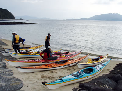 立海水浴場　産島　潮流の長島海峡