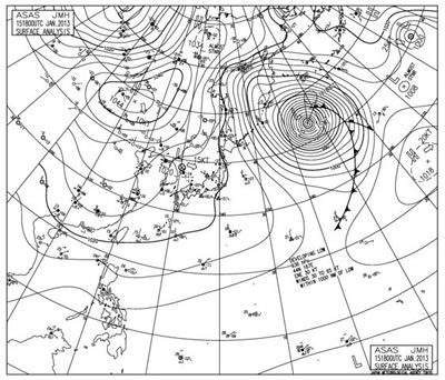 ＨＢＣ専門天気図